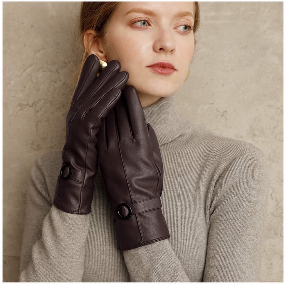 Accessories Winter Leather Cashmere Lining Gloves Poshmark
